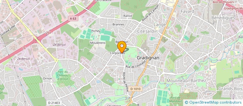 localisation de l'entreprise SCI BOUZID  GRADIGNAN