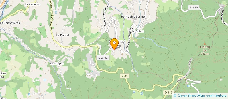 localisation de l'entreprise SCI BOVAGNET  CHEVINAY