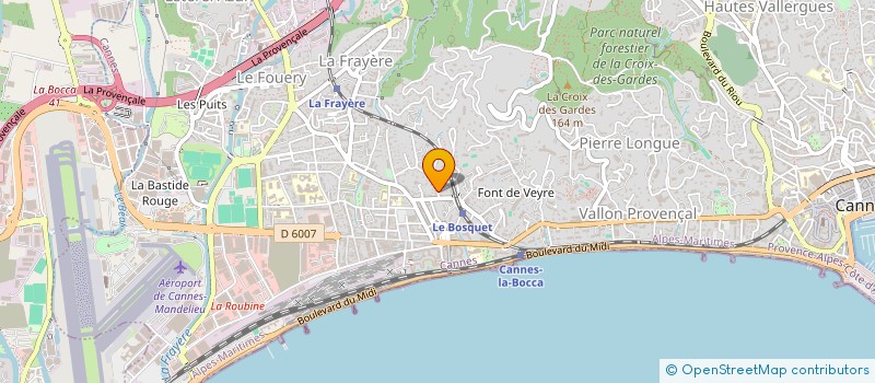 localisation de l'entreprise SCI BOVARI à CANNES