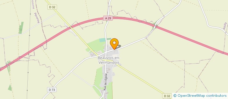 localisation de l'entreprise SCI BOVARIA  BEAUVOIS-EN-VERMANDOIS