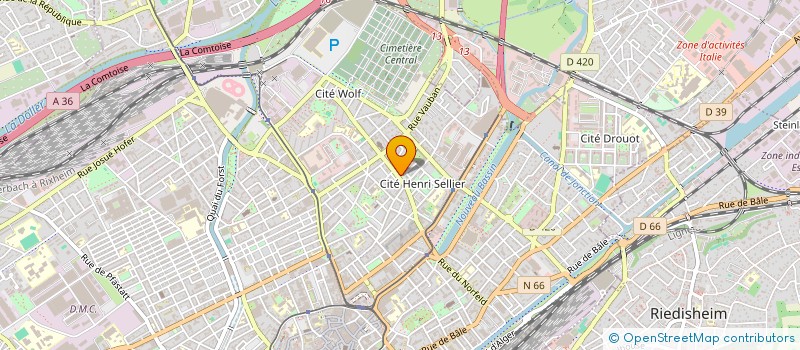 localisation de l'entreprise SCI BOVARY  MULHOUSE