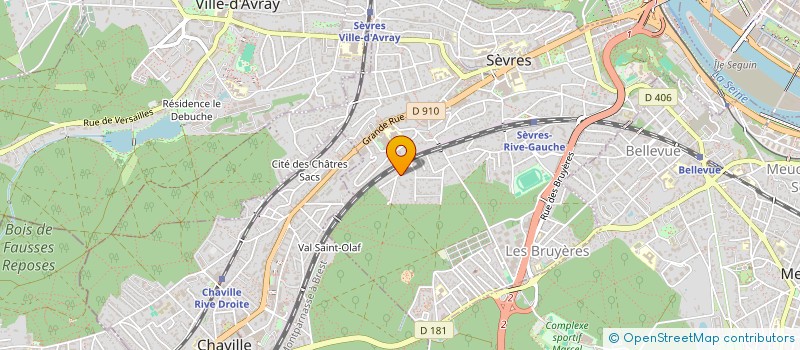 localisation de l'entreprise SCI BOW ONE à SEVRES