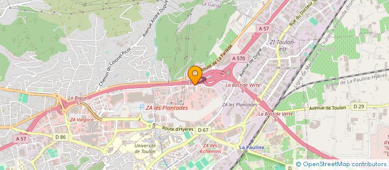 localisation de l'entreprise SCI BOWL VAR à LA GARDE