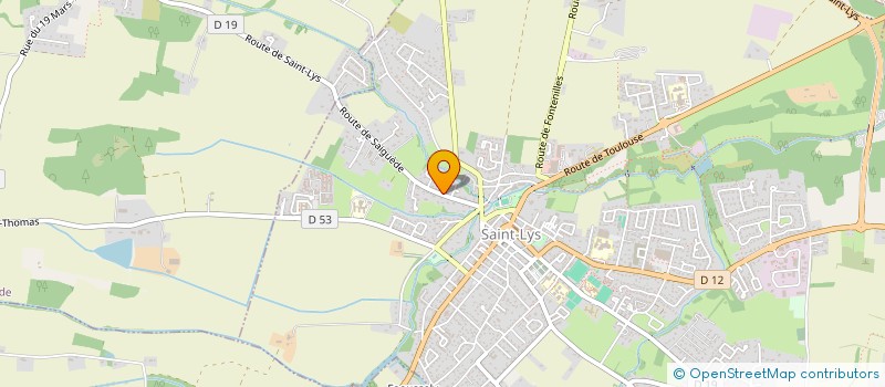 localisation de l'entreprise SCI BOX CENTER 31  SAINT-LYS