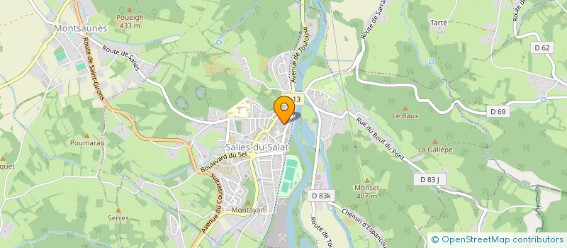 localisation de l'entreprise SCI BOX & DOJO  SALIES-DU-SALAT