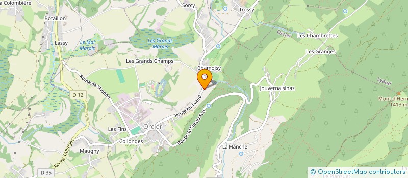 localisation de l'entreprise SCI BOX INVEST  ORCIER