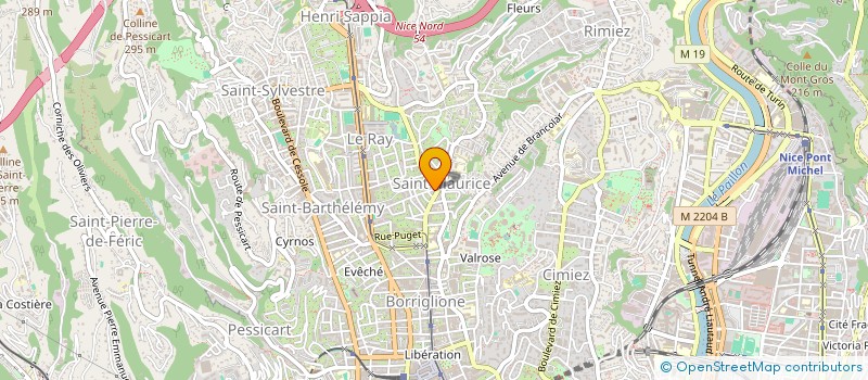 localisation de l'entreprise SCI BOX OFFICE à NICE