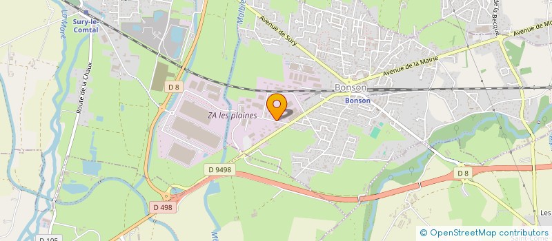 localisation de l'entreprise SCI BOX RESERVE  BONSON