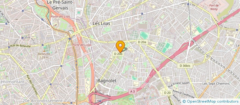 localisation de l'entreprise SCI BOXES 93 à BAGNOLET