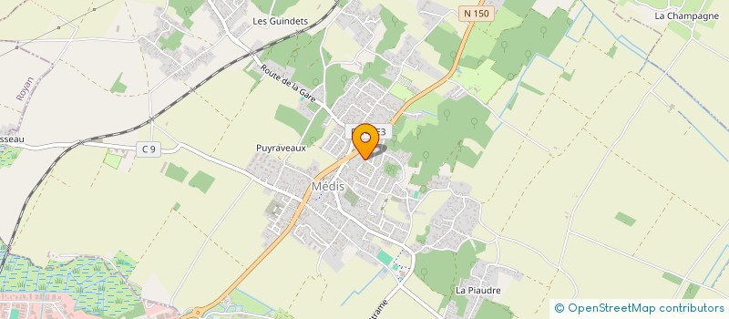 localisation de l'entreprise SCI BOXES DE LA PLAINE  MEDIS