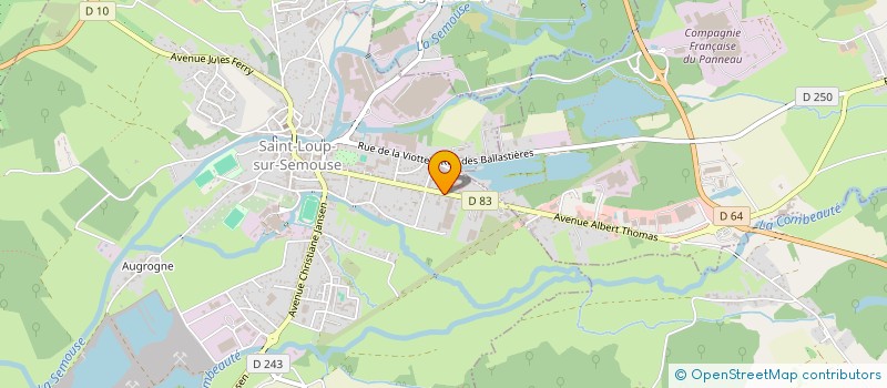 localisation de l'entreprise SCI BOYARD  SAINT-LOUP-SUR-SEMOUSE