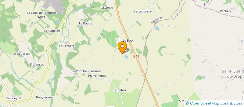 localisation de l'entreprise SCI BOYARD FOURAS  PLAISANCE