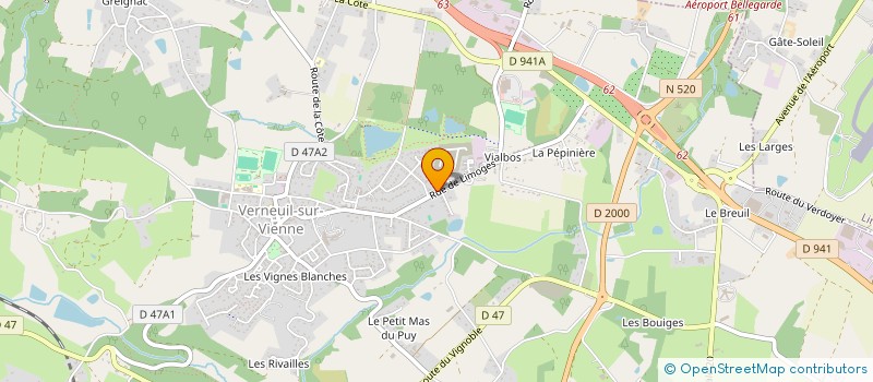 localisation de l'entreprise SCI BOYER  VERNEUIL-SUR-VIENNE
