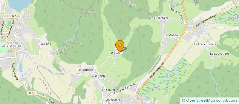 localisation de l'entreprise SCI BOYER-BOZON  CHIRENS