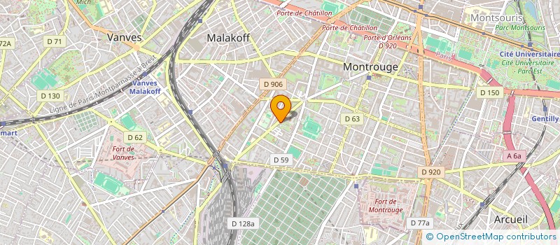 localisation de l'entreprise SCI BOYET IMMO  MONTROUGE