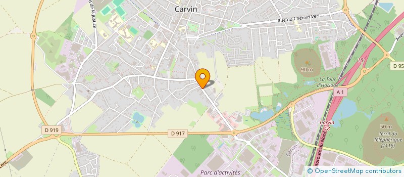 localisation de l'entreprise SCI BOZART  CARVIN