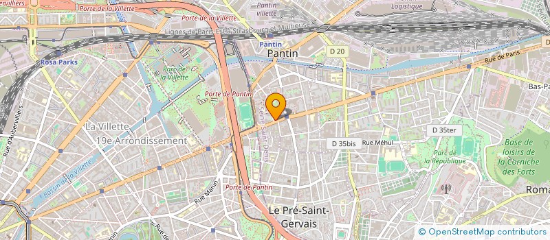 localisation de l'entreprise SCI BOZE à PANTIN
