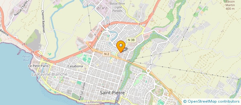 localisation de l'entreprise SCI BOZLAND à SAINT-PIERRE