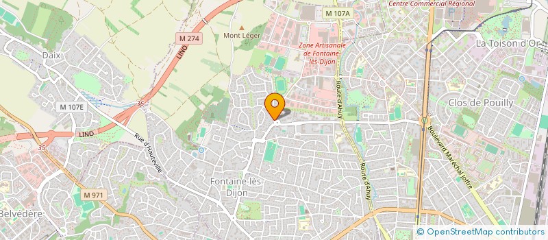 localisation de l'entreprise SCI BP DU STADE  FONTAINE-LES-DIJON