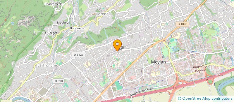 localisation de l'entreprise SCI BP LEMAN  CORENC