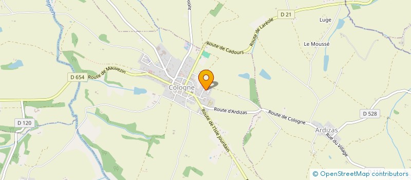 localisation de l'entreprise SCI BP-LOC  COLOGNE