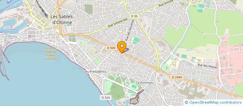 localisation de l'entreprise SCI BP-RS à LES SABLES D'OLONNE