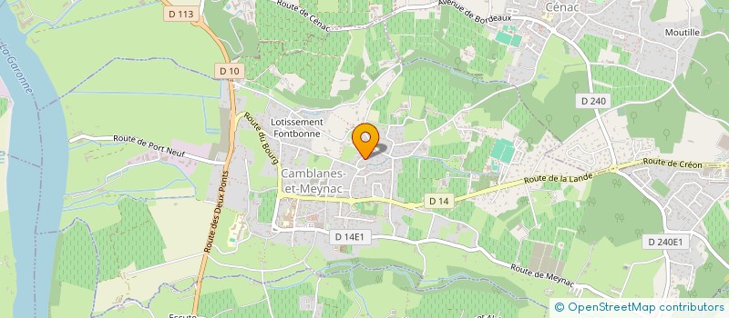 localisation de l'entreprise SCI BP2  CAMBLANES-ET-MEYNAC