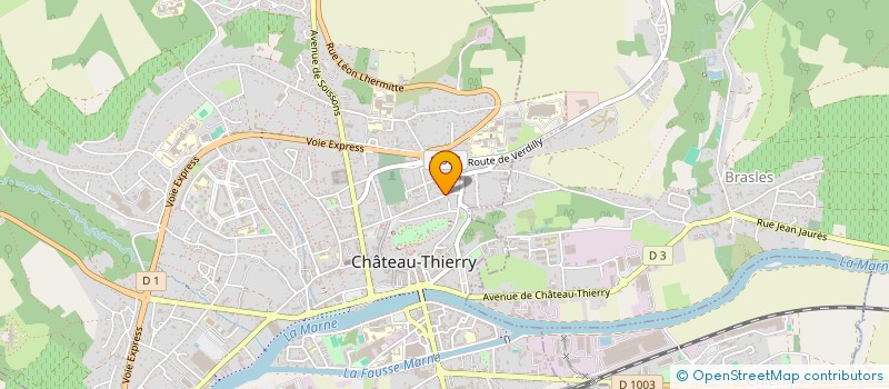 localisation de l'entreprise SCI BP22 à CHATEAU-THIERRY