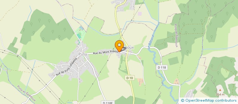 localisation de l'entreprise SCI BPC LES CORVEES à PUSY-ET-EPENOUX