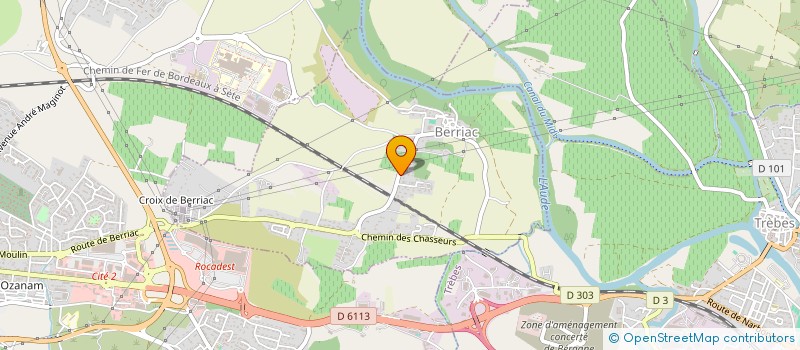 localisation de l'entreprise SCI BPCA  BERRIAC