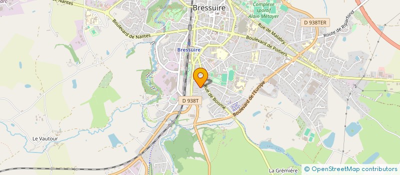 localisation de l'entreprise SCI BPCE  BRESSUIRE