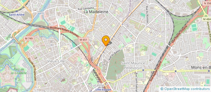 localisation de l'entreprise SCI BPDR à LA MADELEINE