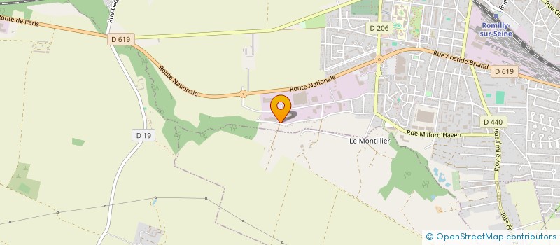 localisation de l'entreprise SCI BPE-LES GRANGES à ROMILLY-SUR-SEINE