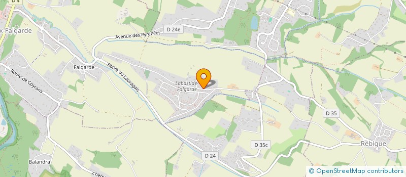 localisation de l'entreprise SCI BPFL  LACROIX-FALGARDE