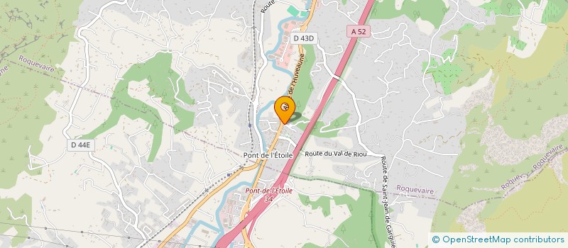 localisation de l'entreprise SCI BPG  ROQUEVAIRE