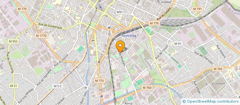 localisation de l'entreprise SCI BPHD  TOURCOING