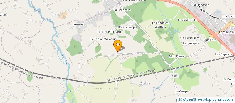 localisation de l'entreprise SCI BPI  LAMBALLE-ARMOR