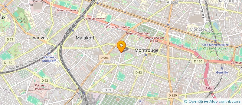 localisation de l'entreprise SCI BPLC  MONTROUGE