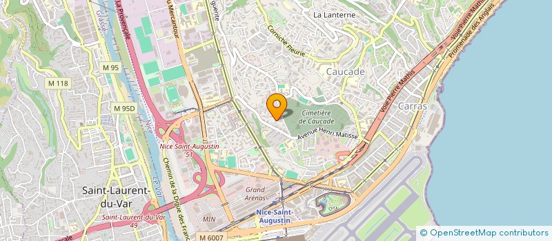 localisation de l'entreprise SCI BPLR à NICE