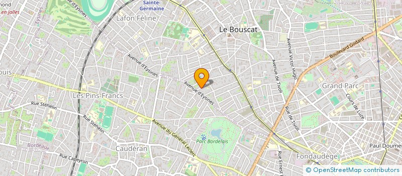 localisation de l'entreprise SCI BPM  LE BOUSCAT