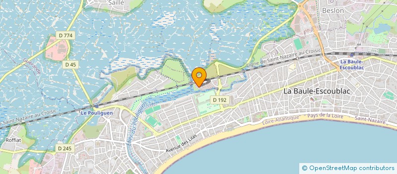 localisation de l'entreprise SCI BPM  GUERANDE