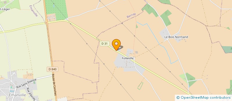 localisation de l'entreprise SCI BPM  ORMES