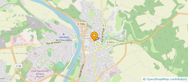 localisation de l'entreprise SCI BPM-I  CHAUVIGNY