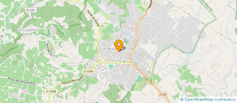 localisation de l'entreprise SCI BPP  LE BEAUSSET