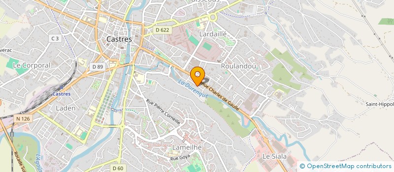 localisation de l'entreprise SCI BPR  CASTRES