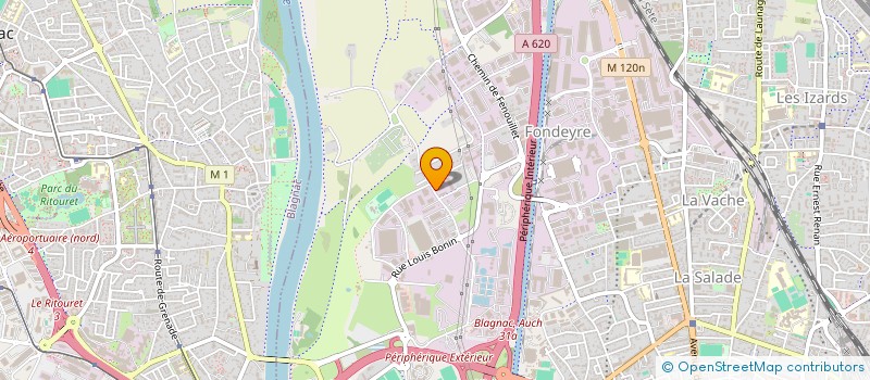 localisation de l'entreprise SCI BPR à TOULOUSE
