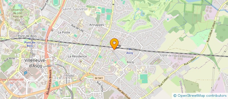 localisation de l'entreprise SCI BPRI à VILLENEUVE-D'ASCQ