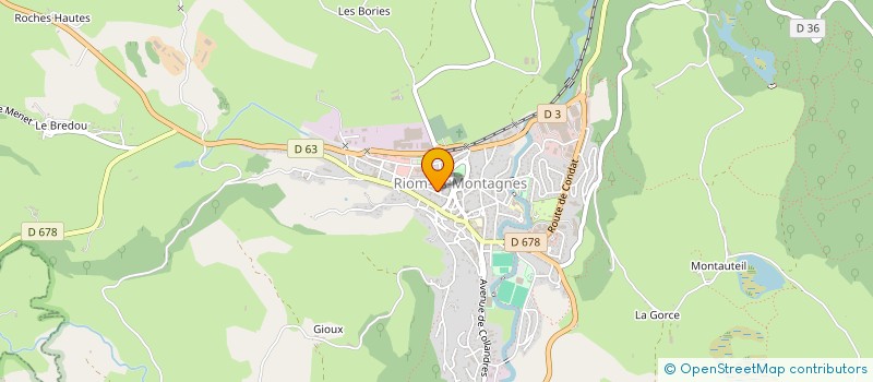 localisation de l'entreprise SCI BPS IMMO à RIOM-ES-MONTAGNES