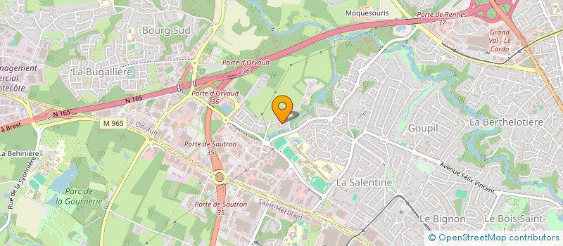 localisation de l'entreprise SCI BPV à ORVAULT