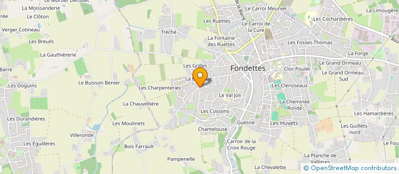 localisation de l'entreprise SCI BPV IMMO à FONDETTES